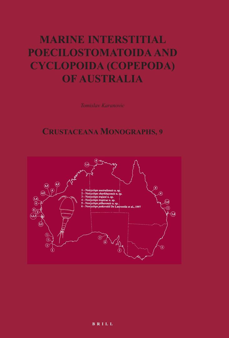 Cover image for Marine Interstitial Poecilostomatoida and Cyclopoida (Copepoda) of Australia ISBN 9789004164598