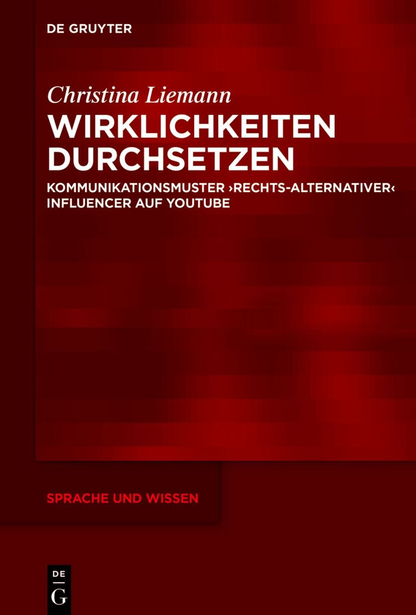 Cover image for Wirklichkeiten durchsetzen ISBN 9783112259412