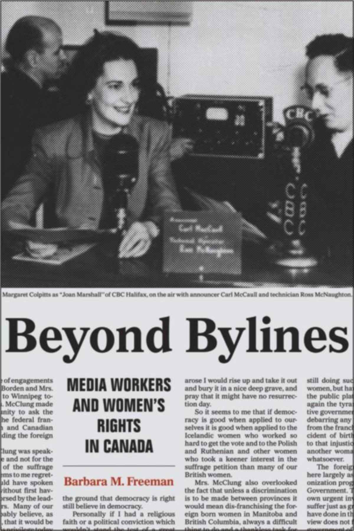 Cover image for Beyond Bylines ISBN 9781554583034