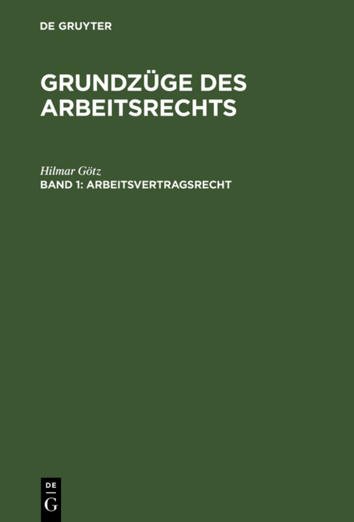 Cover image for Arbeitsvertragsrecht ISBN 9783486232462