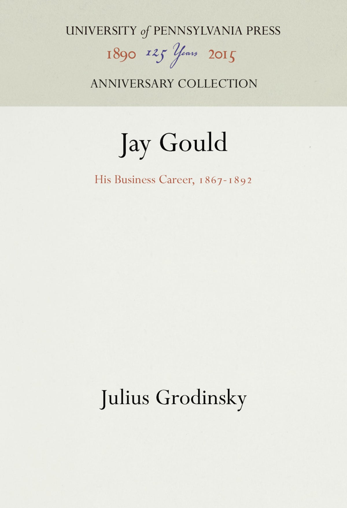 Cover image for Jay Gould ISBN 9781512816488