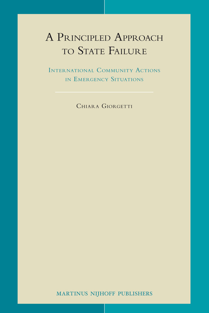 Cover image for A Principled Approach to State Failure ISBN 9789004181274