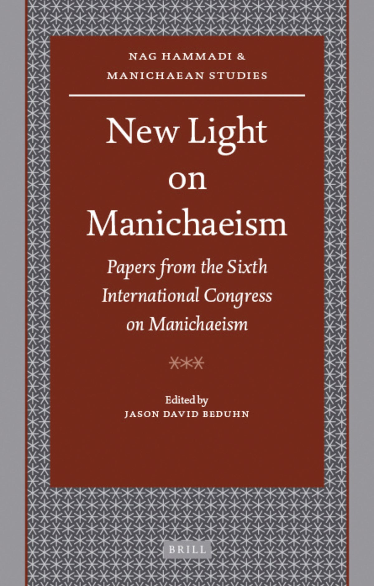 Cover image for New Light on Manichaeism ISBN 9789004172852
