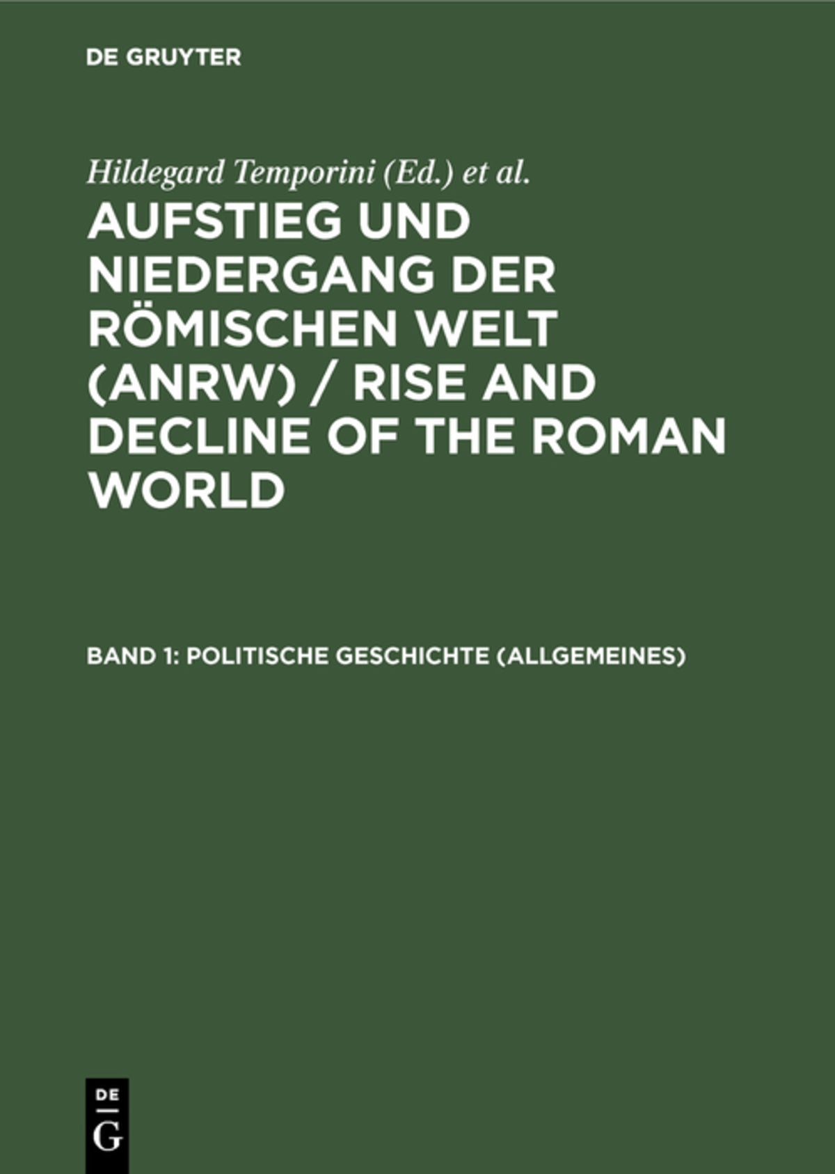 Cover image for Politische Geschichte (Allgemeines) ISBN 9783110045710