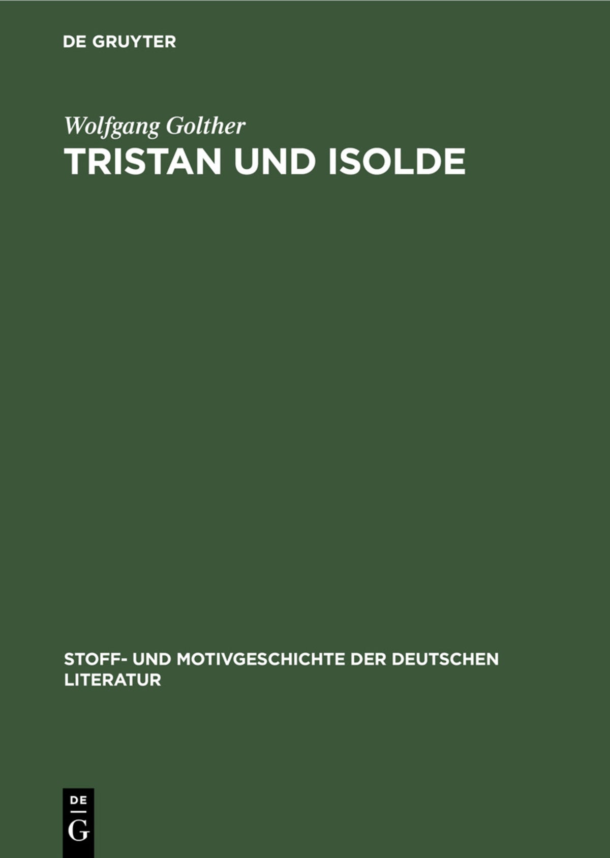 Cover image for Tristan und Isolde ISBN 9783112413616