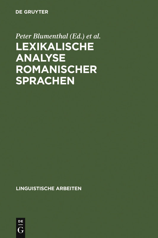 Lexikalische Analyse romanischer Sprachen
