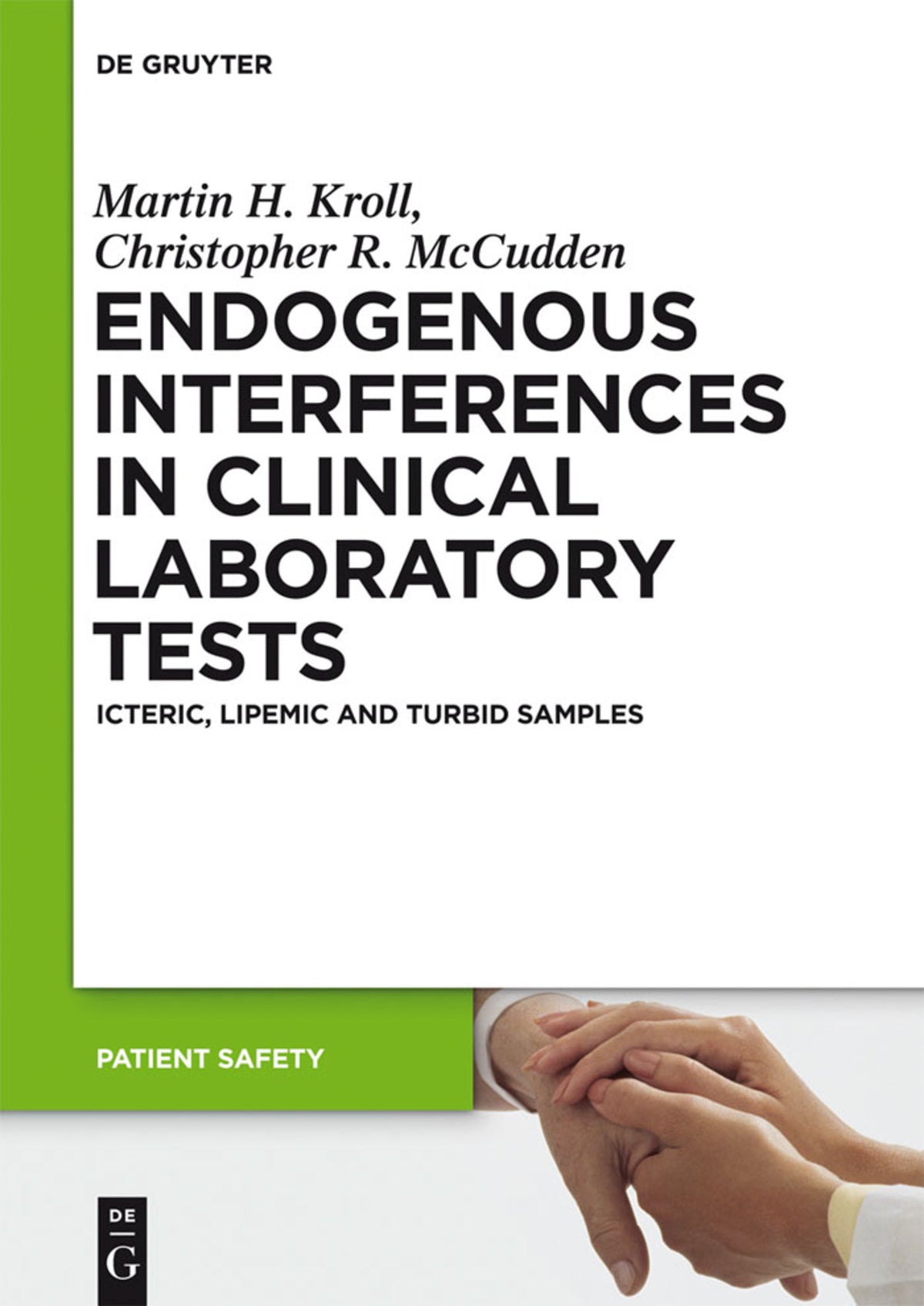 Cover image for Endogenous Interferences in Clinical Laboratory Tests ISBN 9783110266207