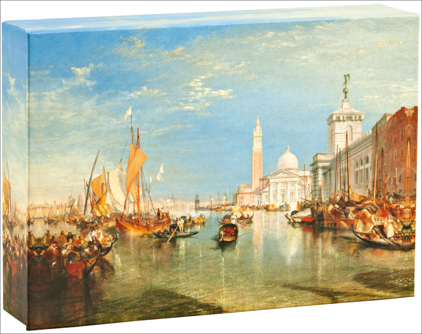 teNeues - FlipTop: Venice by J.M.W. Turner Notecards, 20 Full Color Notecards, 20 Classic White Envelopes, Keepsake Box, Fliptop Magnetic Enclosure