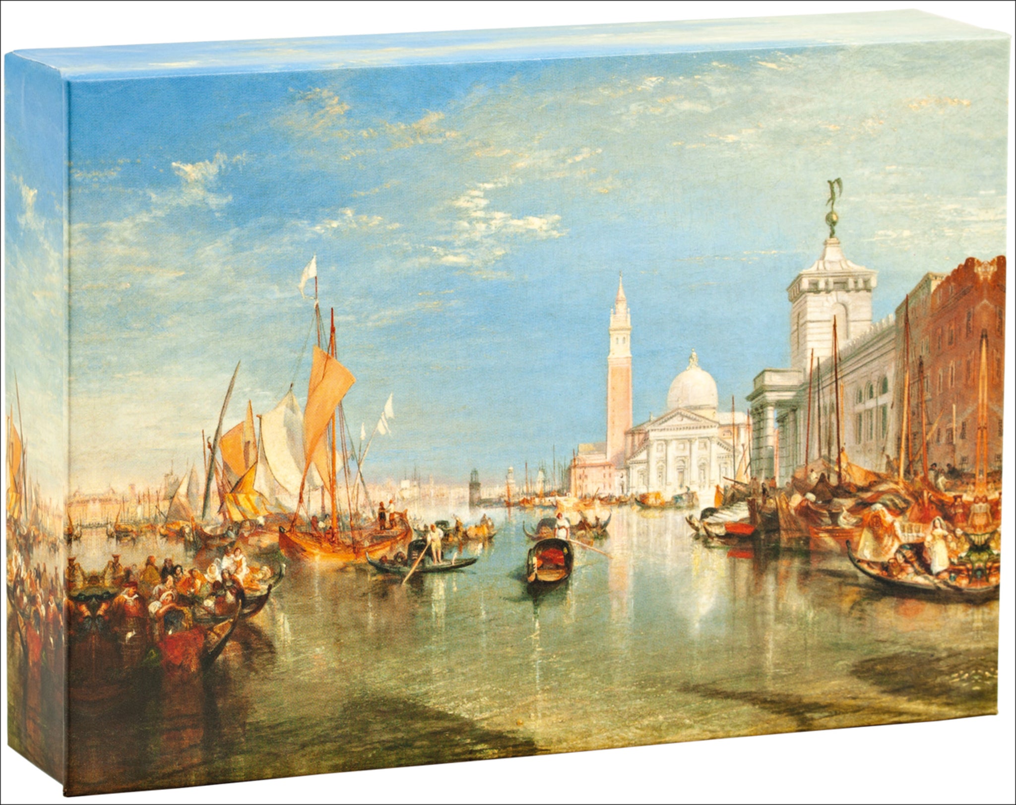 teNeues - FlipTop: Venice by J.M.W. Turner Notecards, 20 Full Color Notecards, 20 Classic White Envelopes, Keepsake Box, Fliptop Magnetic Enclosure