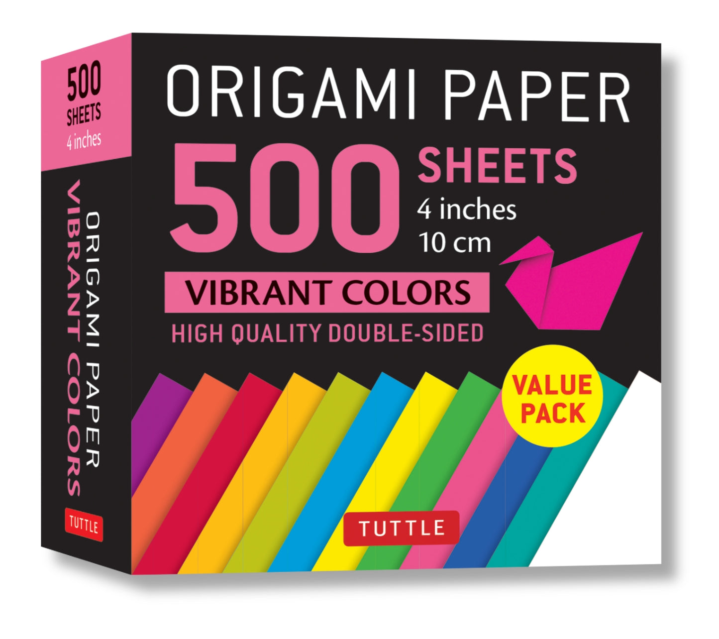 Origami Paper 500 sheets Vibrant Colors 4" (10 cm)