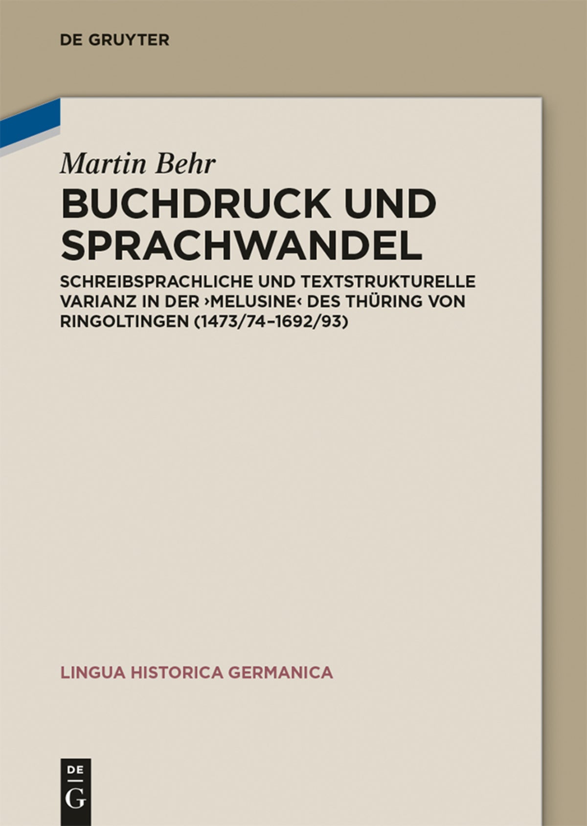 Cover image for Buchdruck und Sprachwandel ISBN 9783050060538
