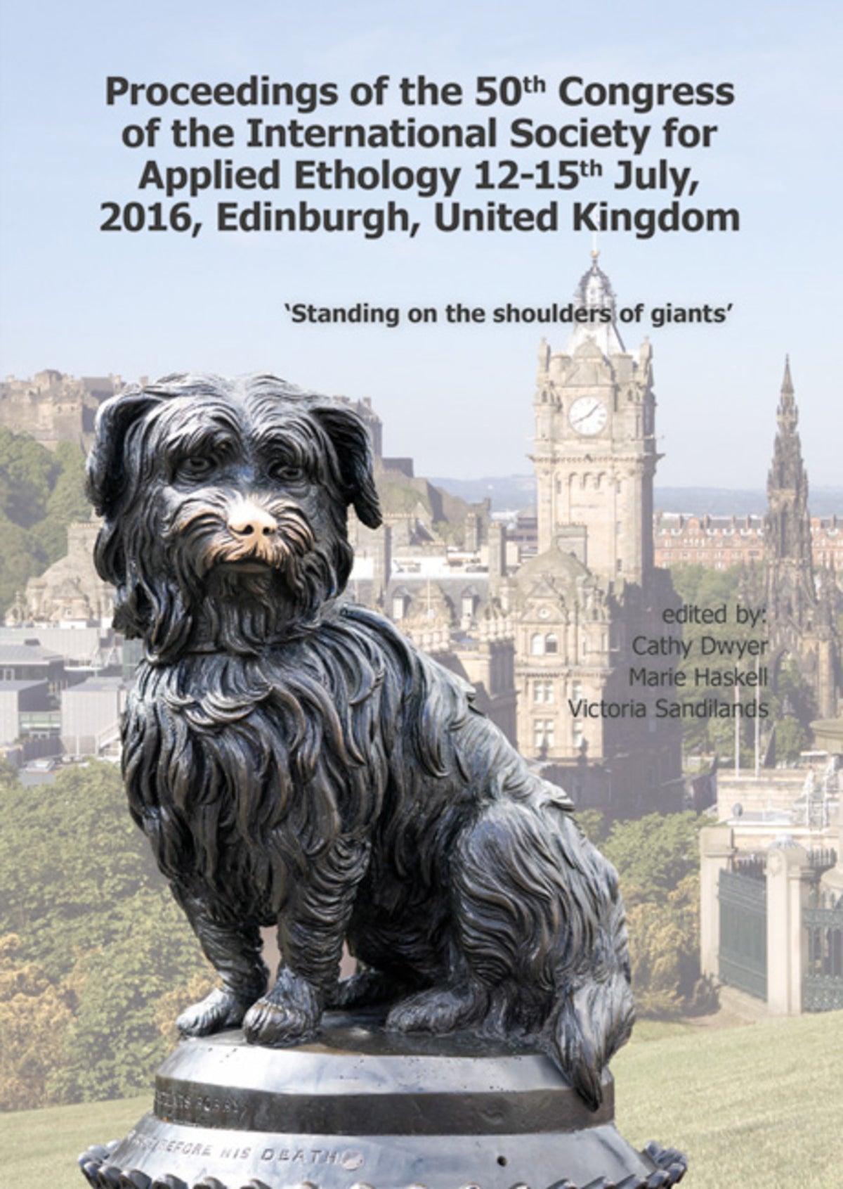 Cover image for Proceedings of the 50th Congress of the International Society for Applied Ethology ISBN 9789086862870