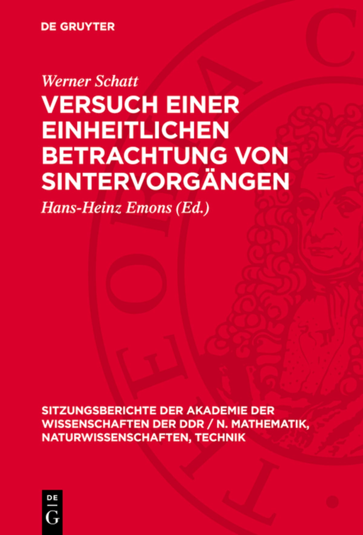Versuch einer einheitlichen Betrachtung von Sintervorgängen