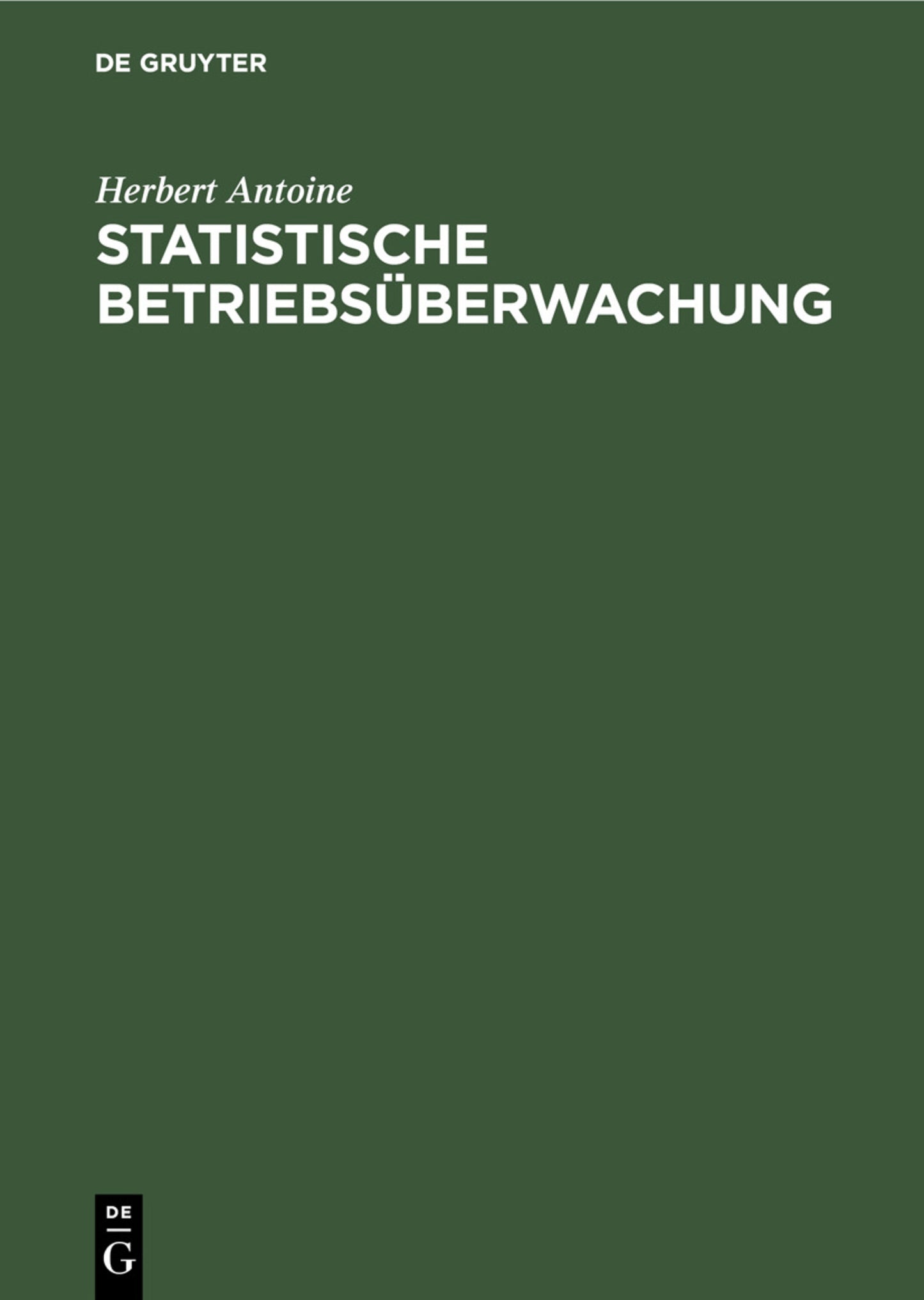 Statistische Betriebsüberwachung