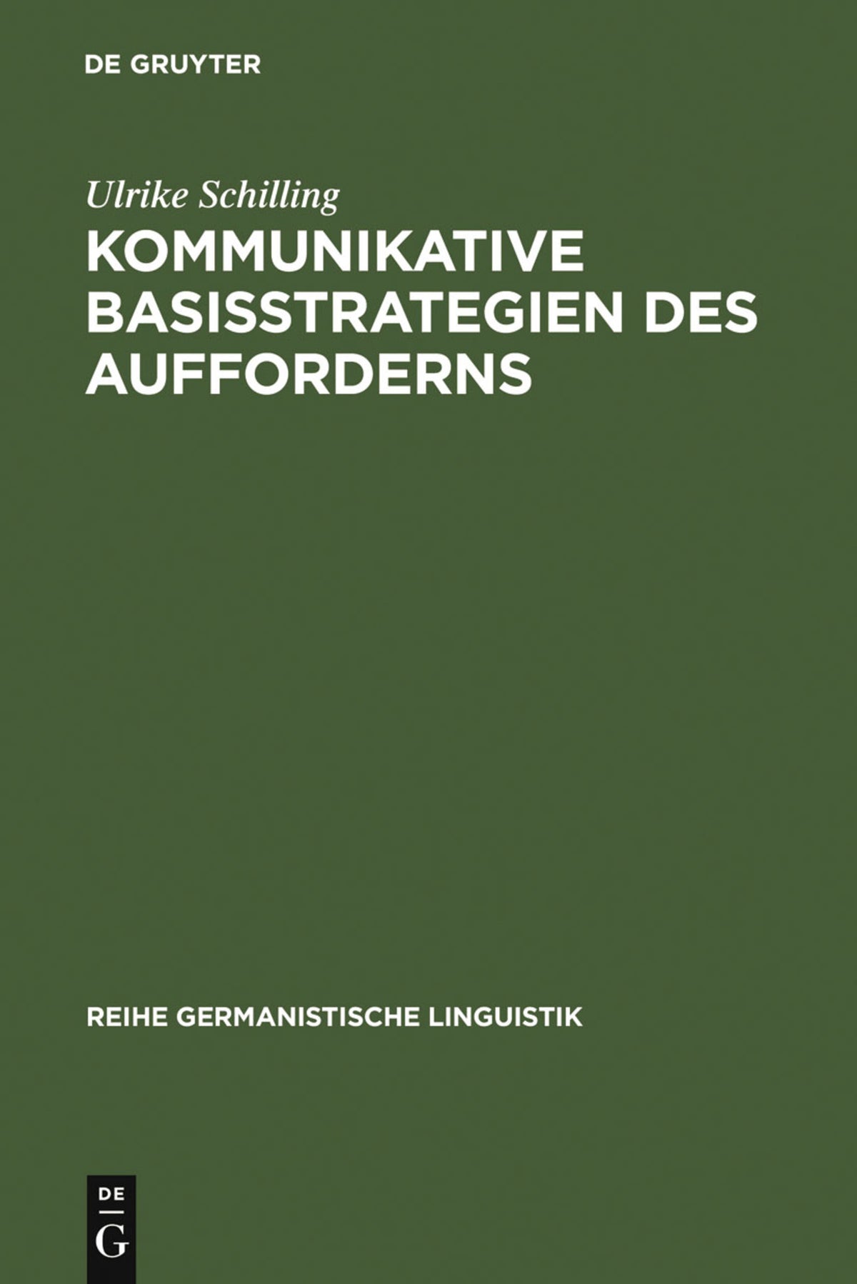 Cover image for Kommunikative Basisstrategien des Aufforderns ISBN 9783484312043