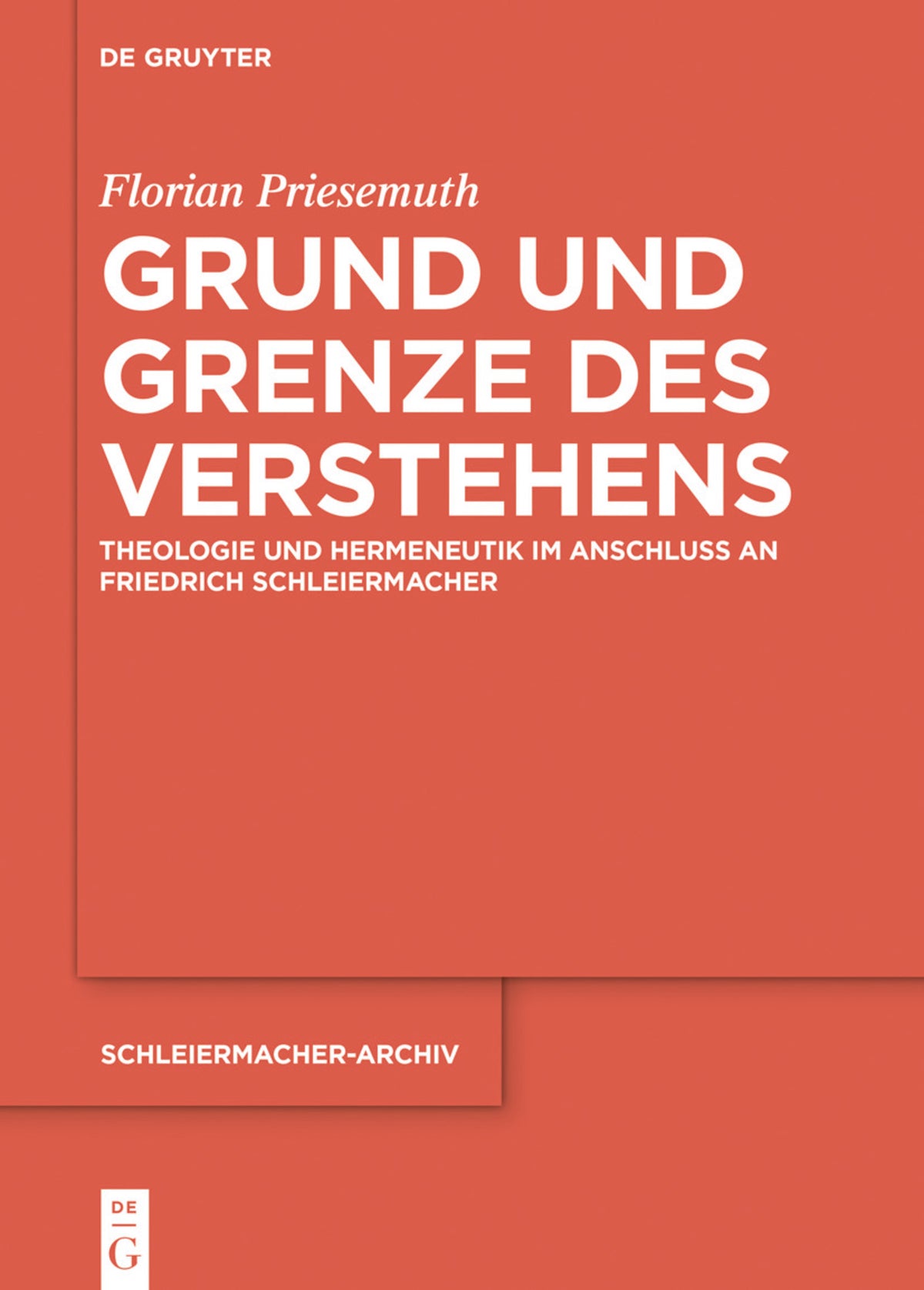 Cover image for Grund und Grenze des Verstehens ISBN 9783110679304