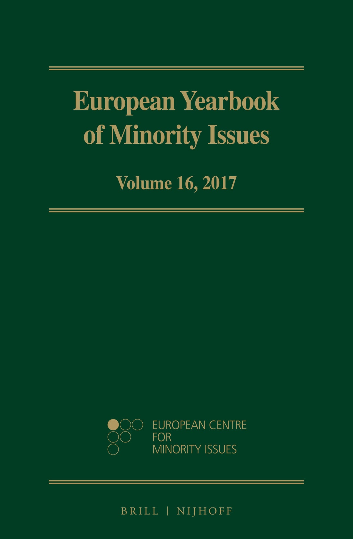 European Yearbook of Minority Issues, Volume 16 (2017)