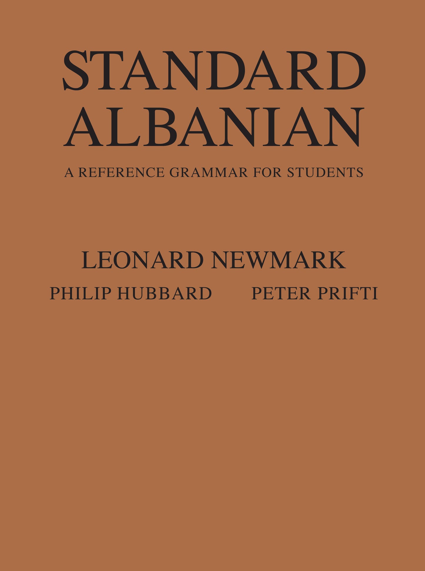 Cover image for Standard Albanian ISBN 9780804711296