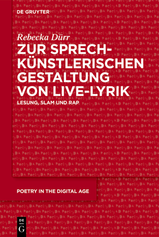 Zur sprechkünstlerischen Gestaltung von Live-Lyrik