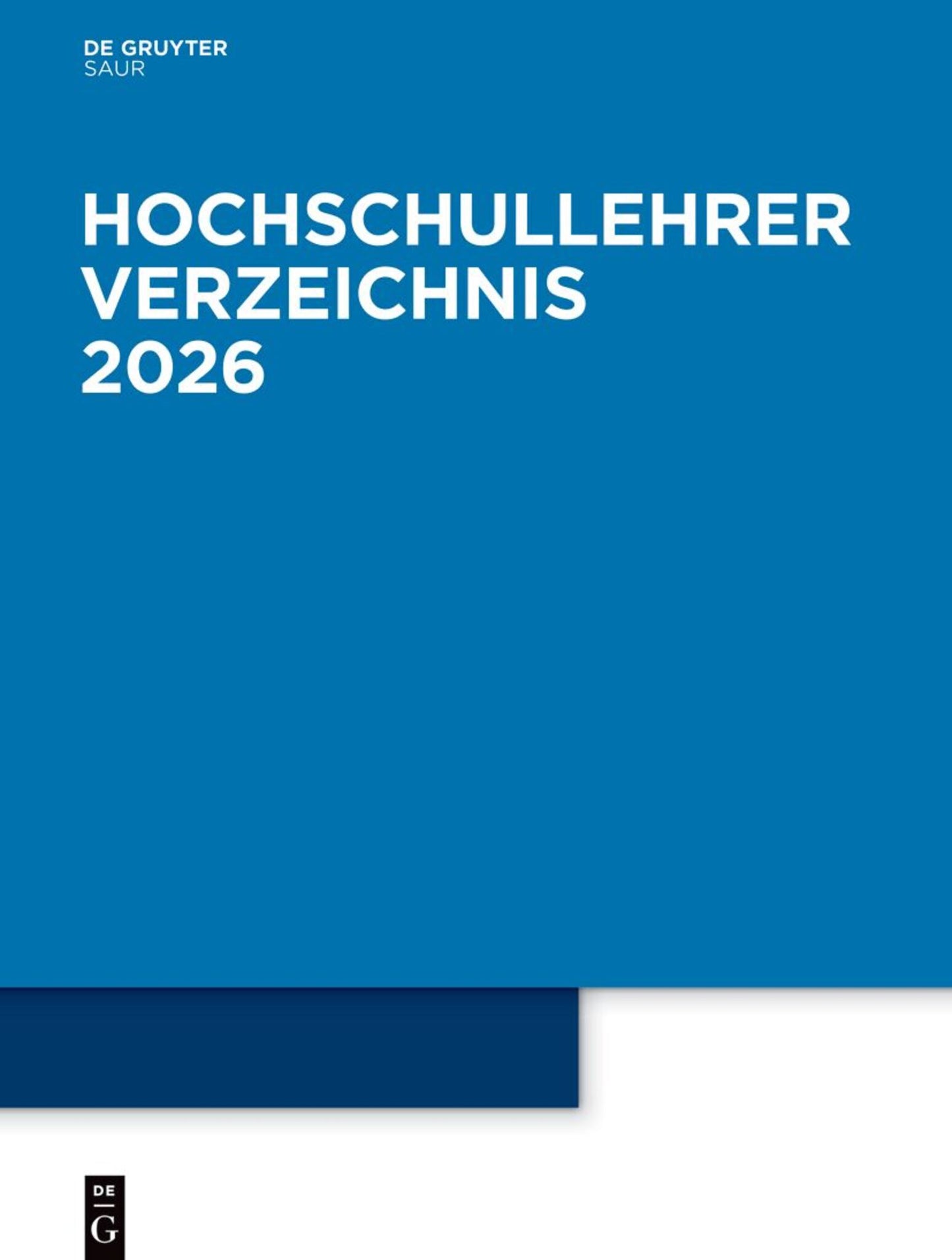 Hochschullehrer Verzeichnis 2026
