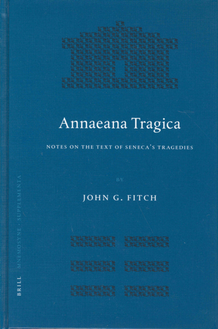 Cover image for Annaeana Tragica ISBN 9789004140035