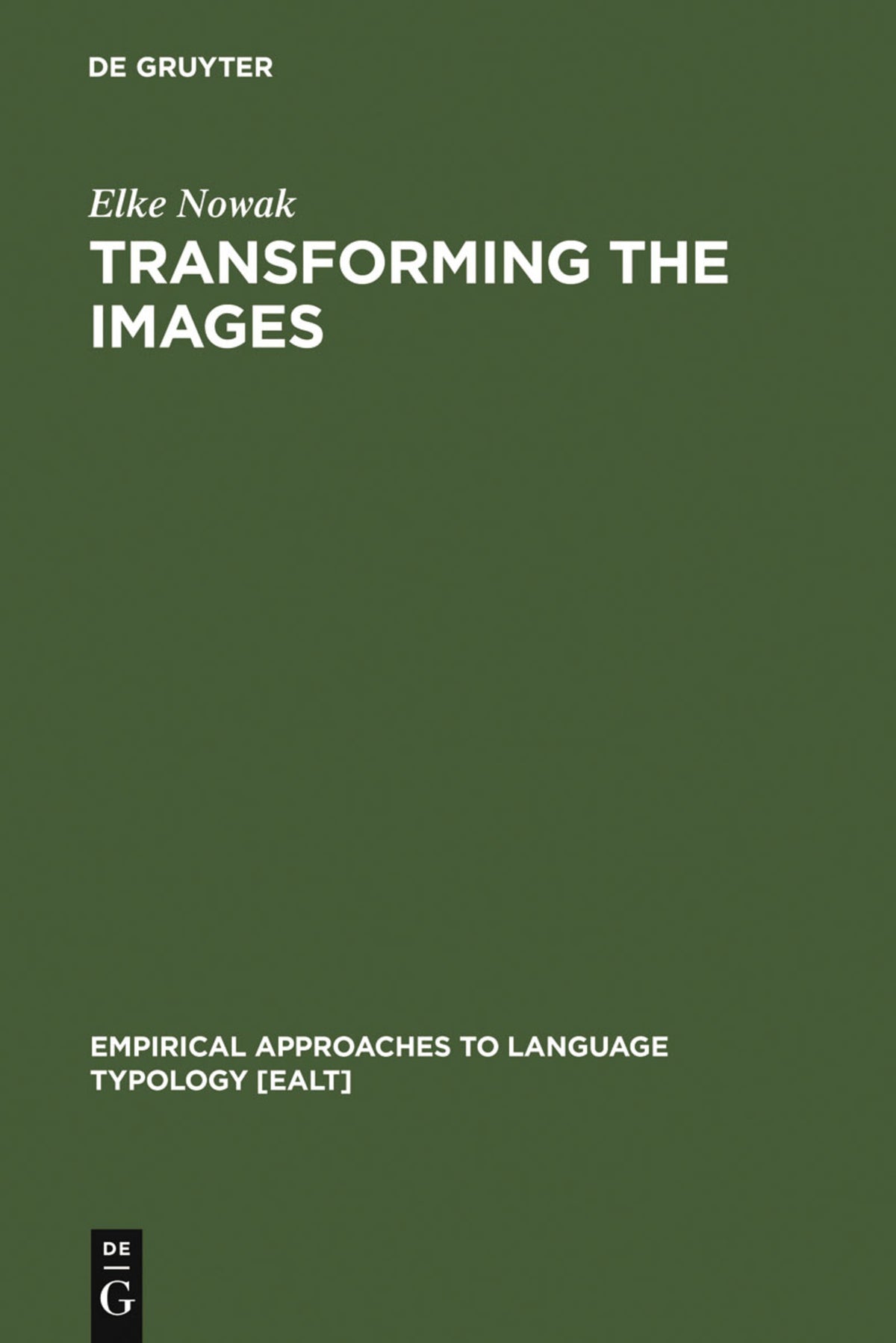 Cover image for Transforming the Images ISBN 9783110149807
