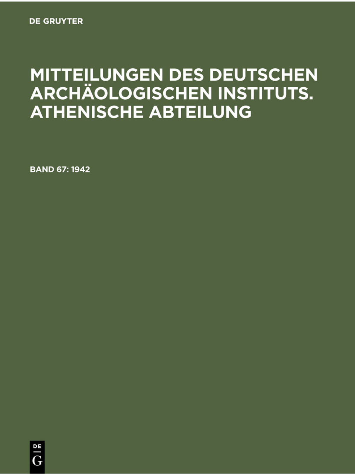 Cover image for 1942 ISBN 9783112300848