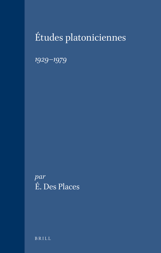 Études platoniciennes, 1929-1979