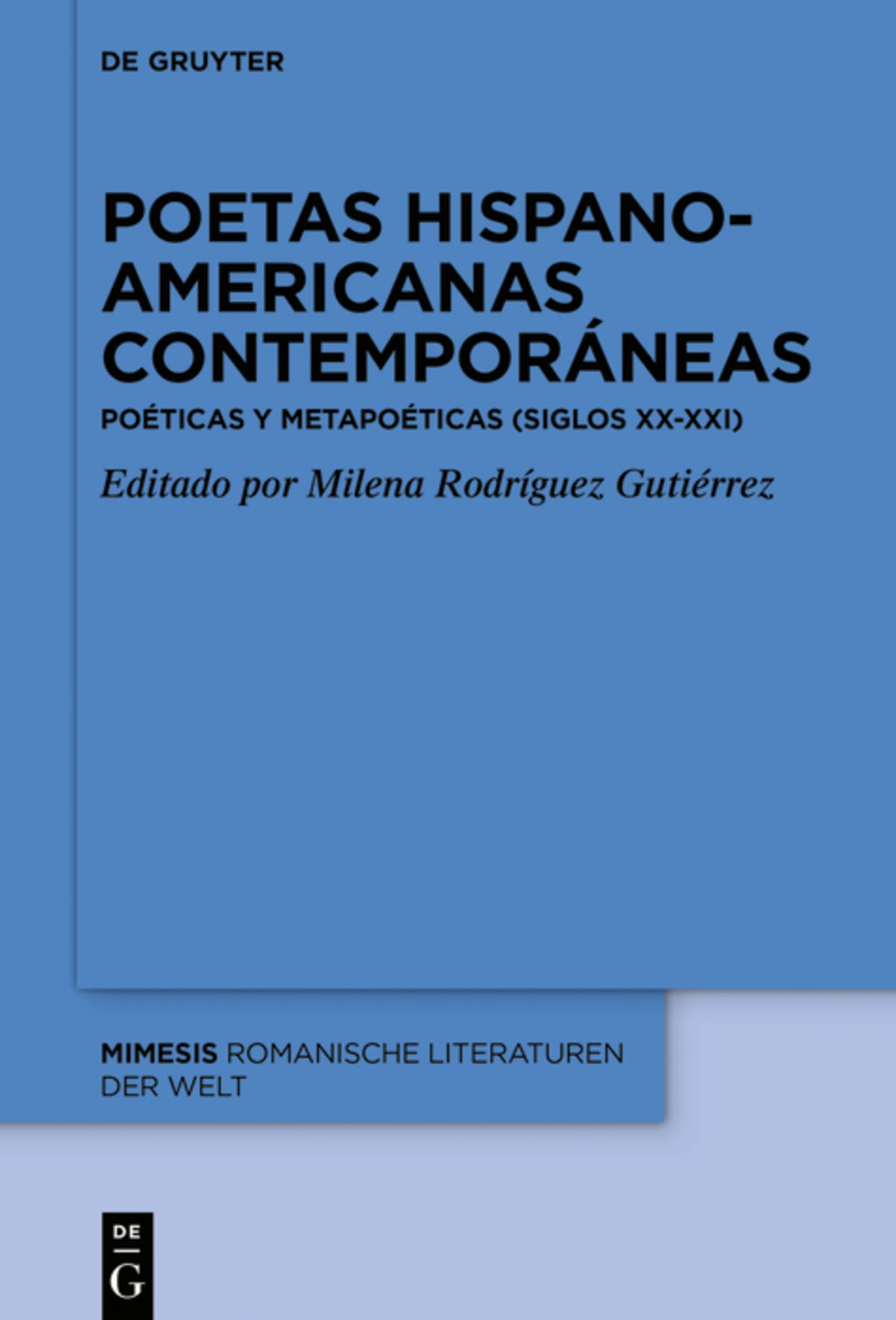 Cover image for Poetas hispanoamericanas contemporáneas ISBN 9783110739626