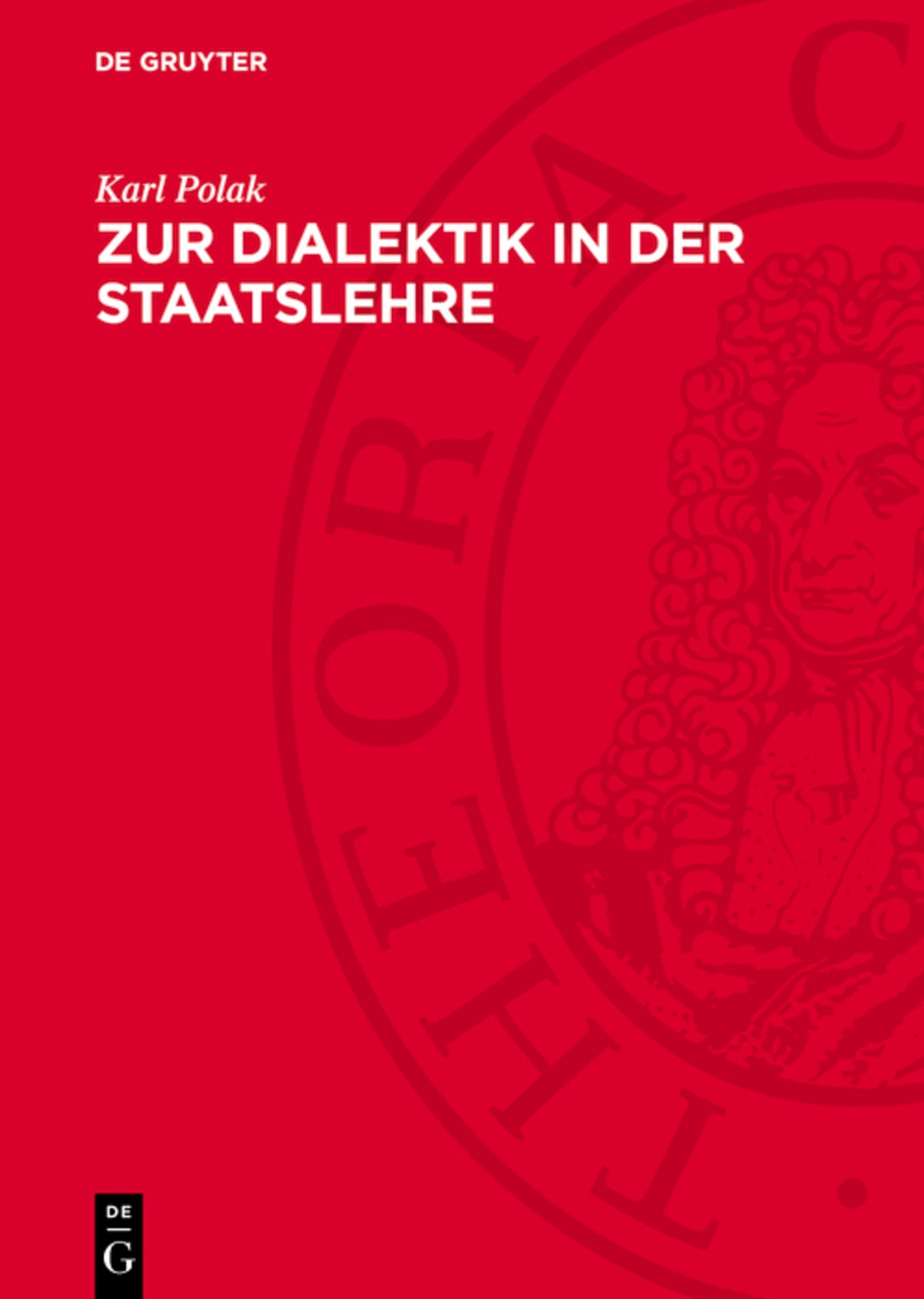 Cover image for Zur Dialektik in der Staatslehre ISBN 9783112731925
