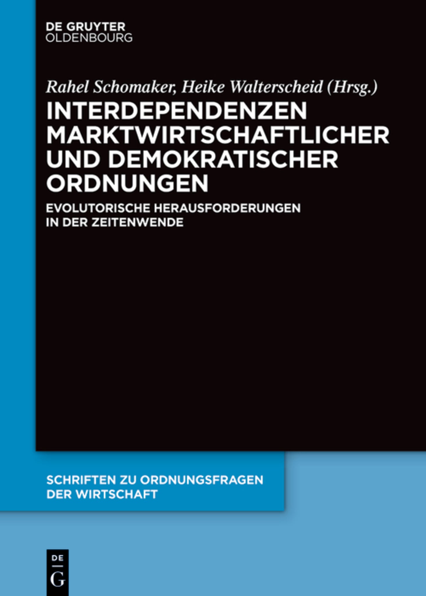Cover image for Interdependenzen Marktwirtschaftlicher und Demokratischer Ordnungen ISBN