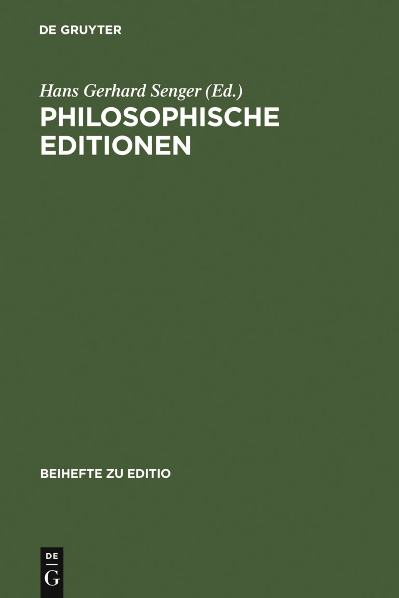 Philosophische Editionen