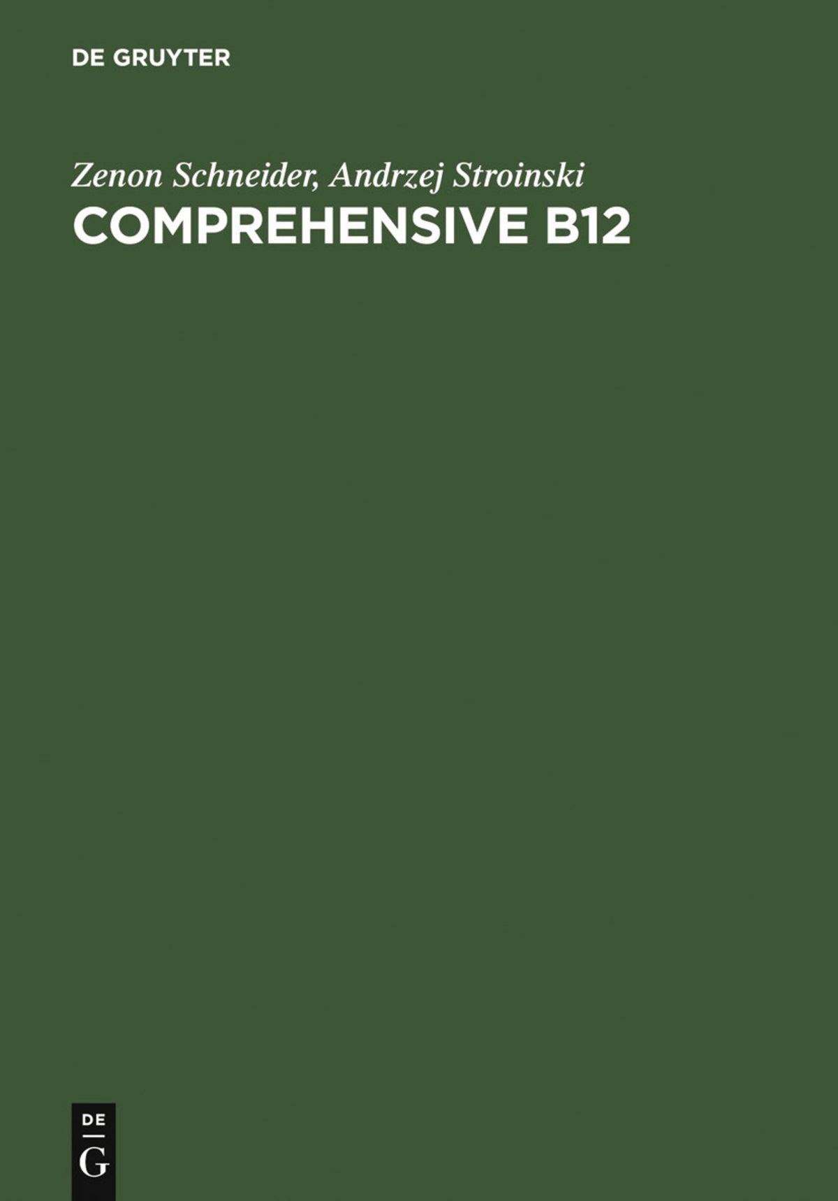 Cover image for Comprehensive B12 ISBN 9783110082395