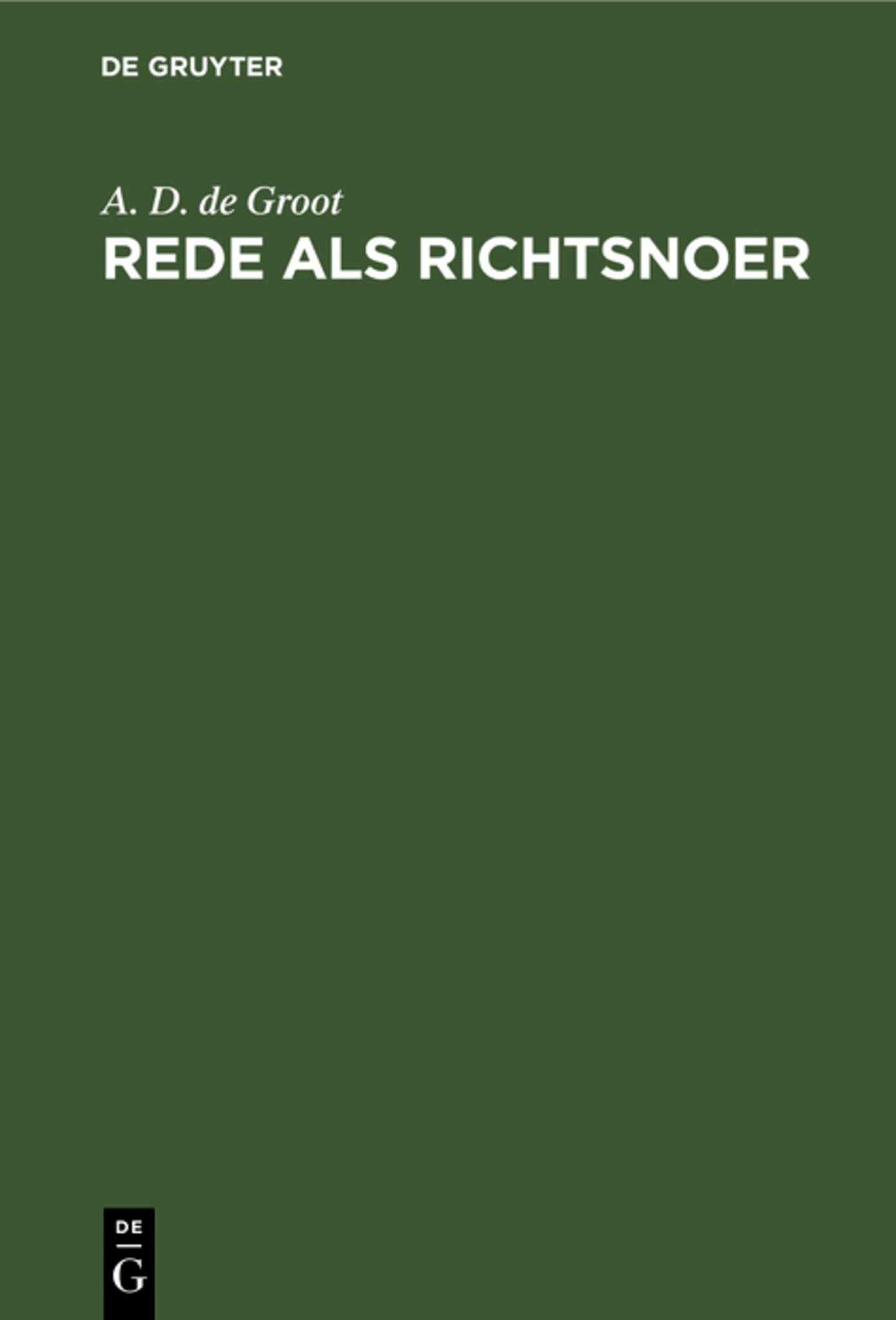 Rede als richtsnoer