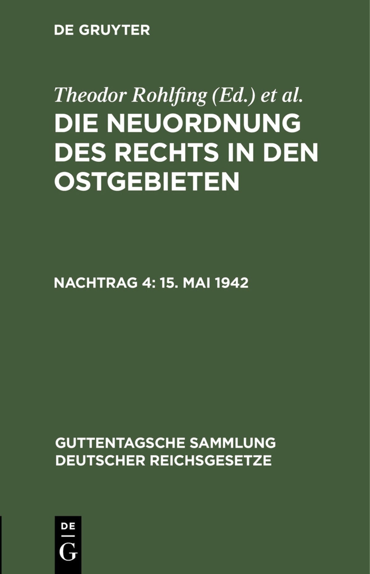 Cover image for 15. Mai 1942 ISBN 9783112445891