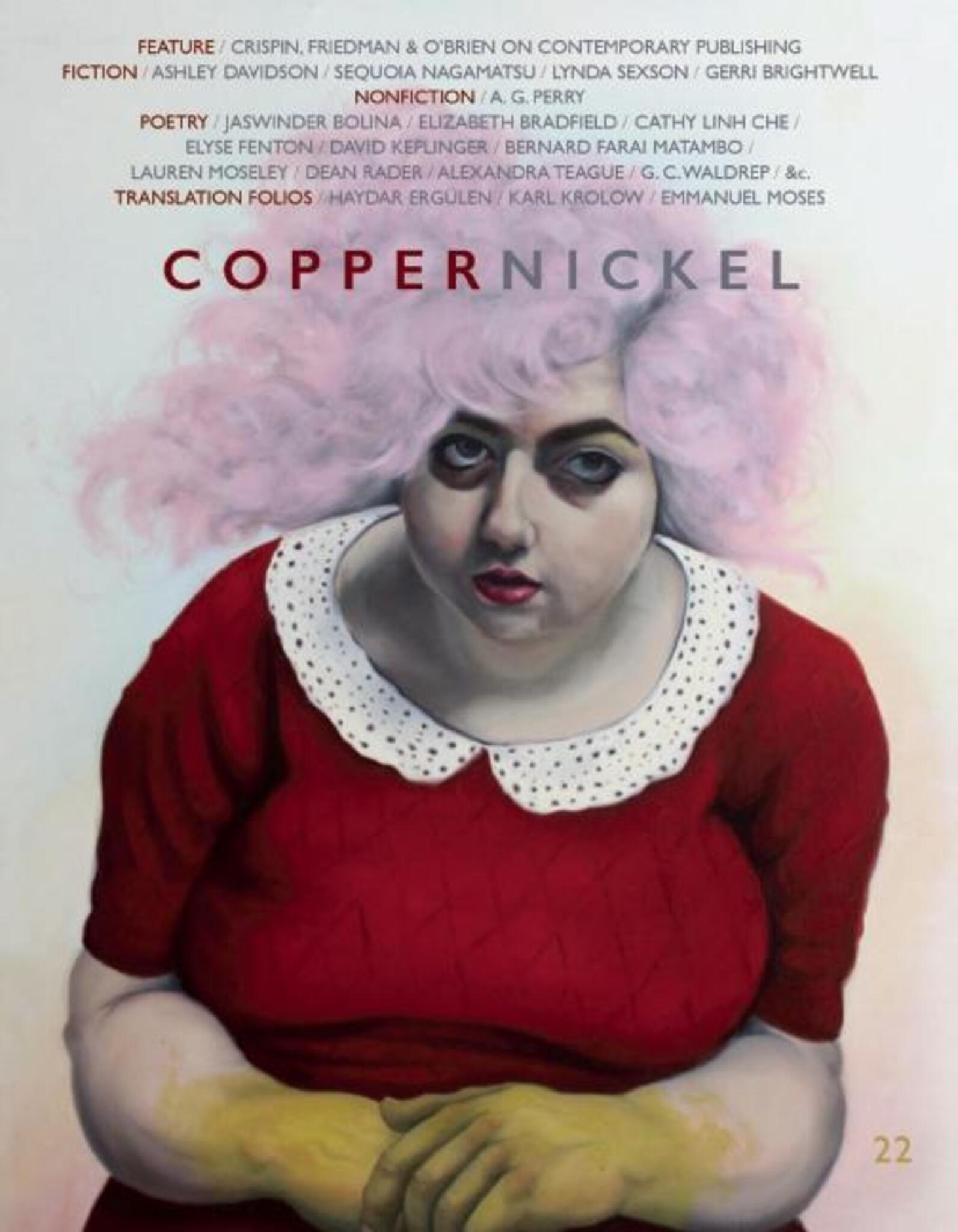 Cover image for Copper Nickel ISBN 9780986247026