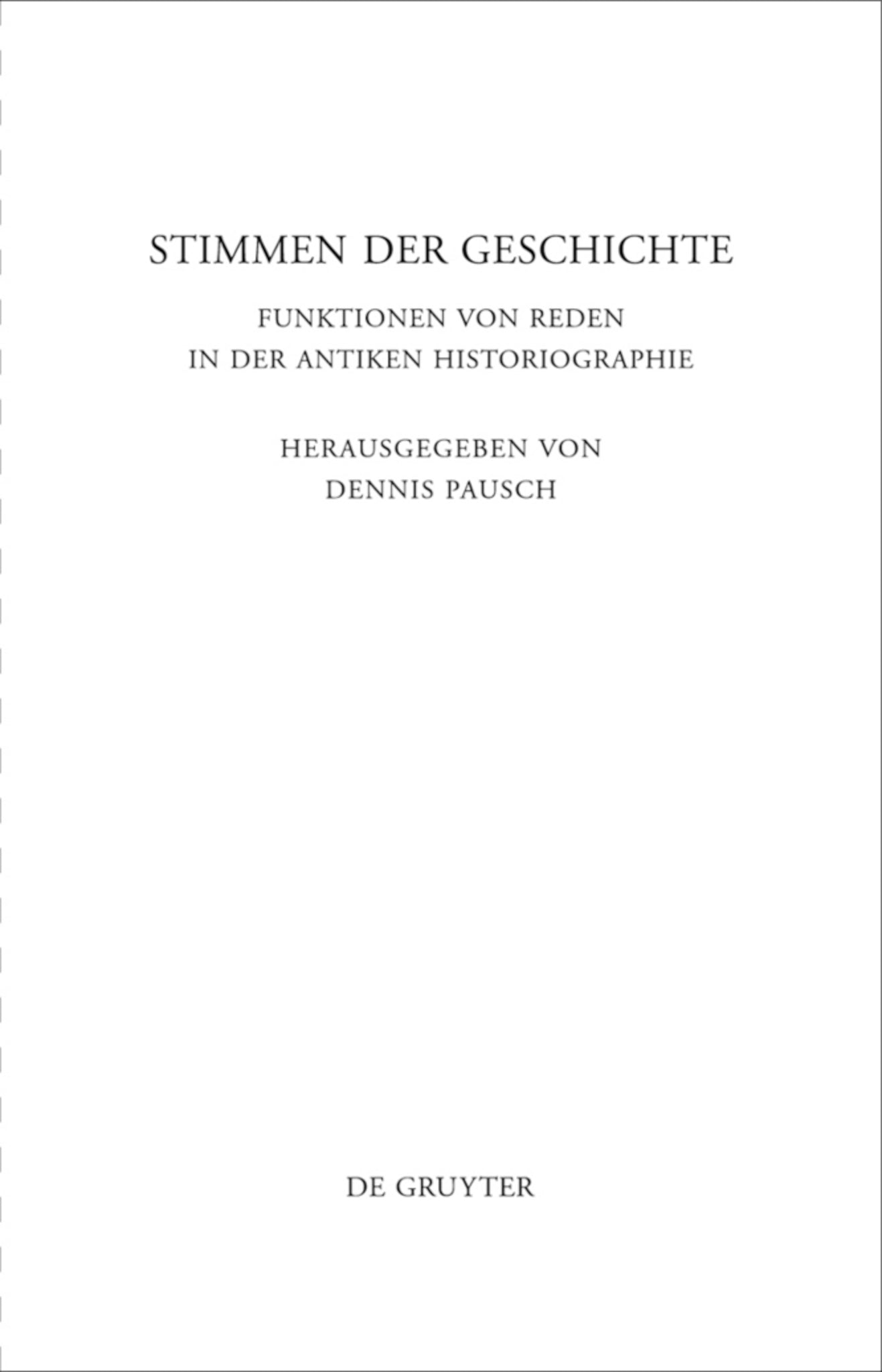 Stimmen der Geschichte