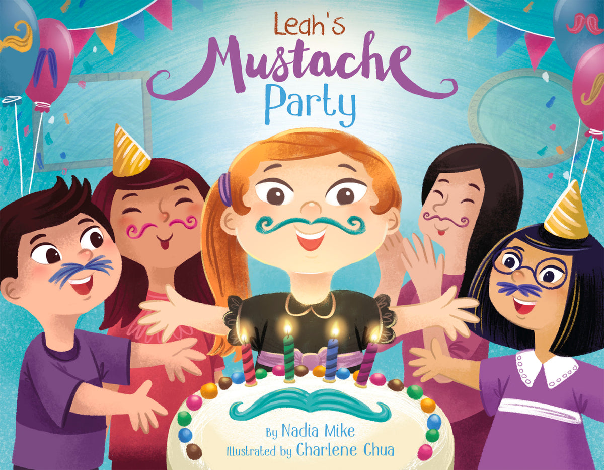 Cover image for Leah's Mustache Party ISBN 9781772270815