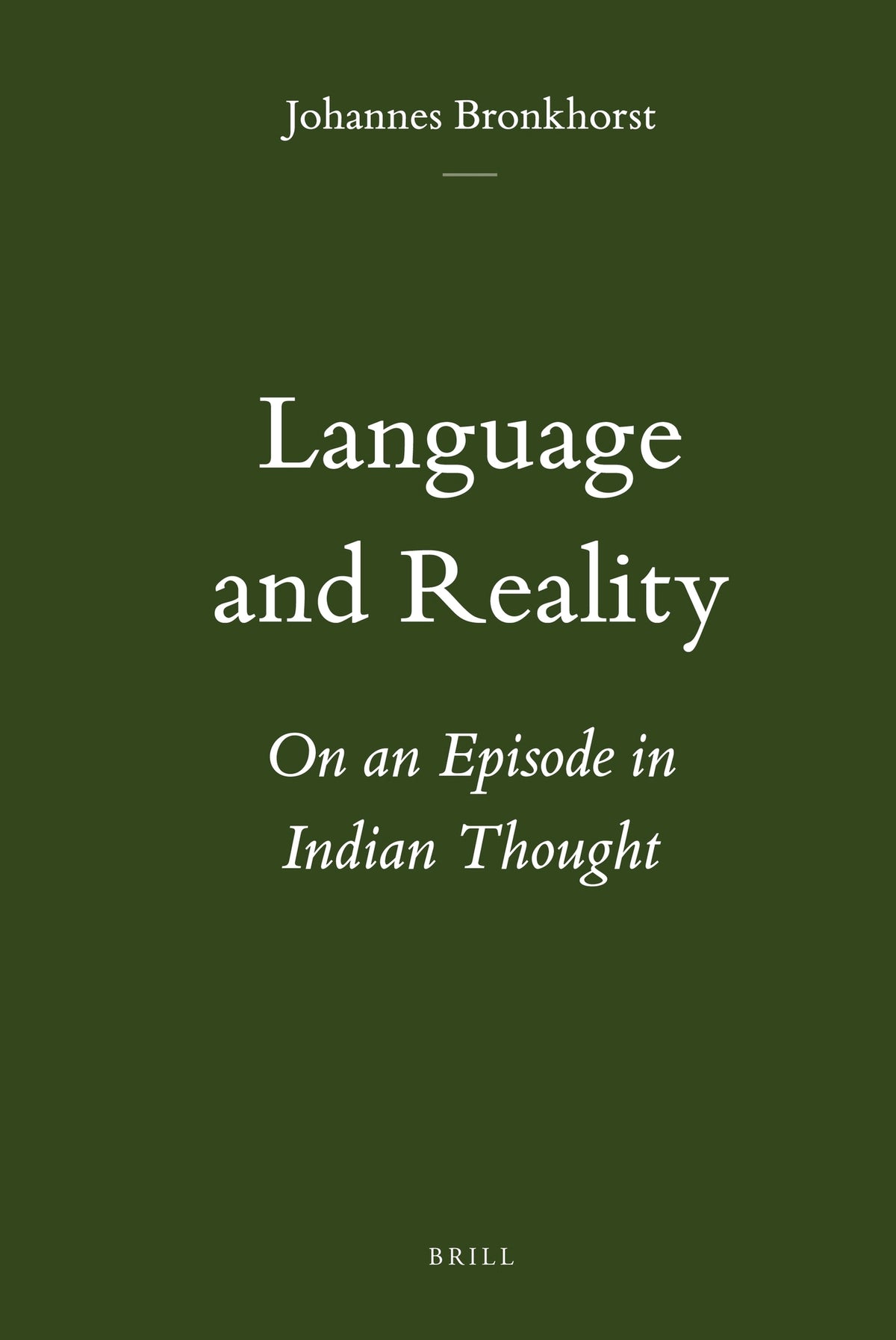 Cover image for Language and Reality ISBN 9789004204355