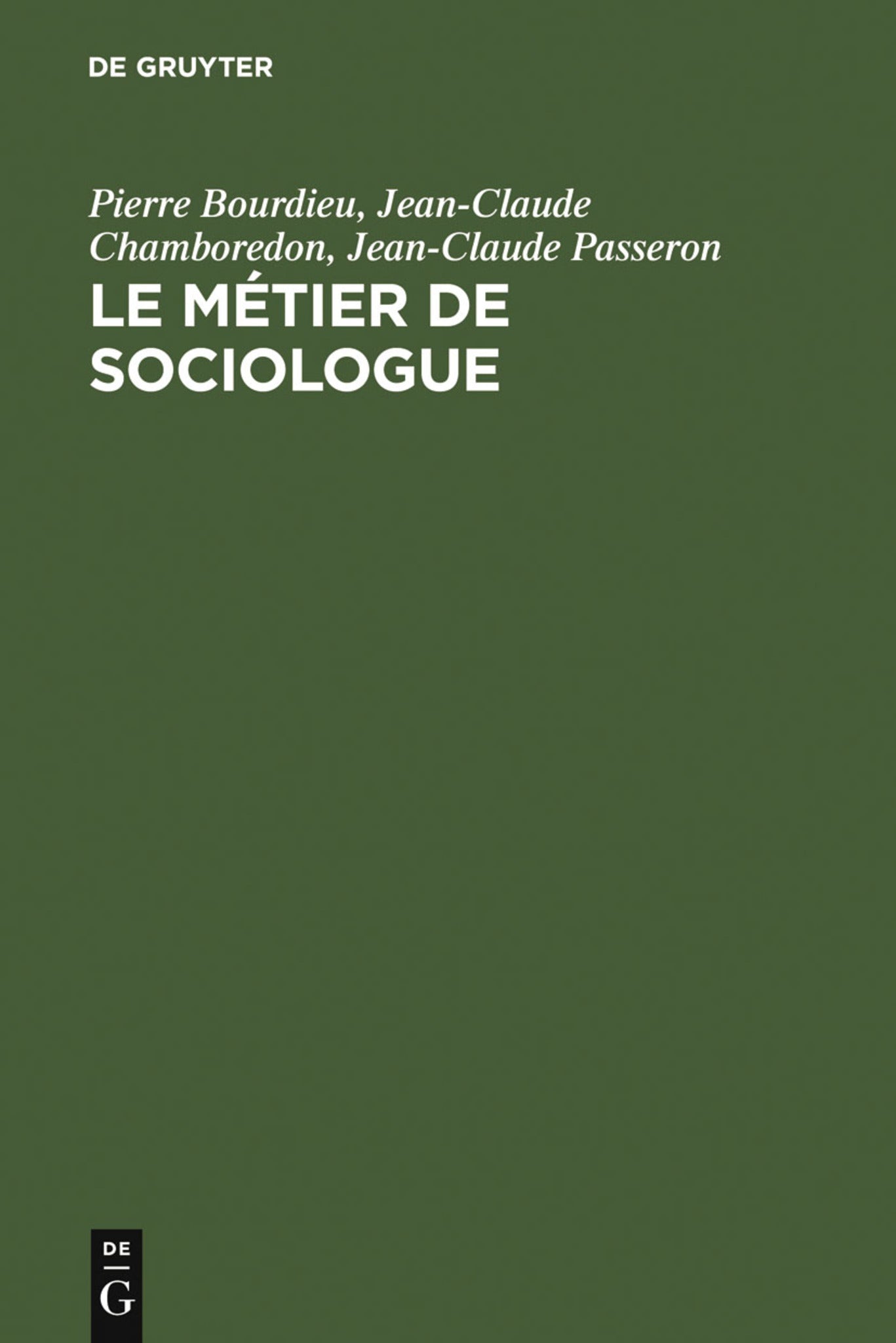 Le métier de sociologue