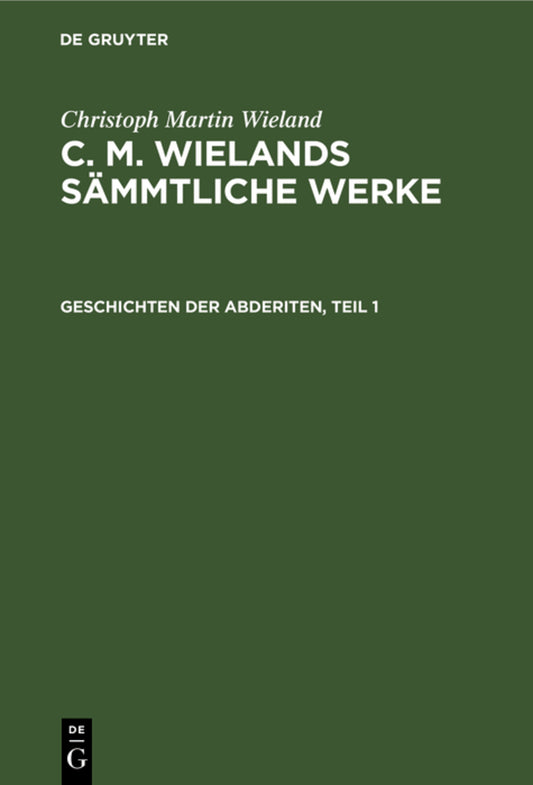 Geschichten der Abderiten, Teil 1