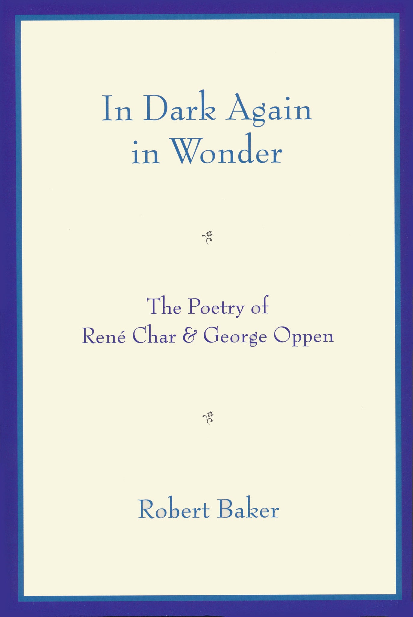 Cover image for In Dark Again in Wonder ISBN 9780268022297