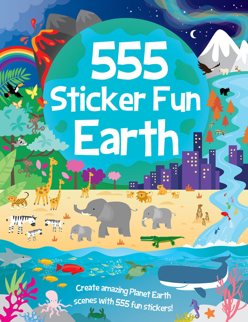 Cover image for 555 Sticker Fun - Earth ISBN 9781801059220