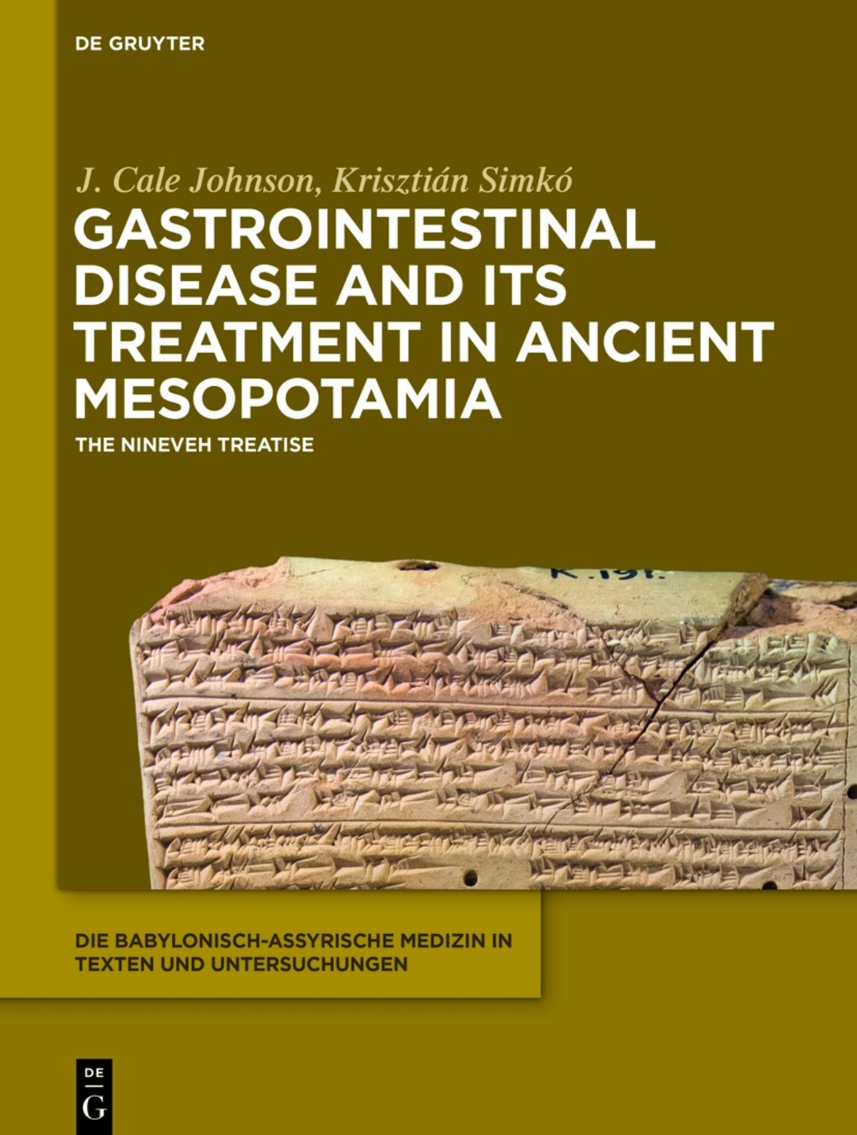 Cover image for Gastrointestinal Disease and Its Treatment in Ancient Mesopotamia ISBN 9781501515262