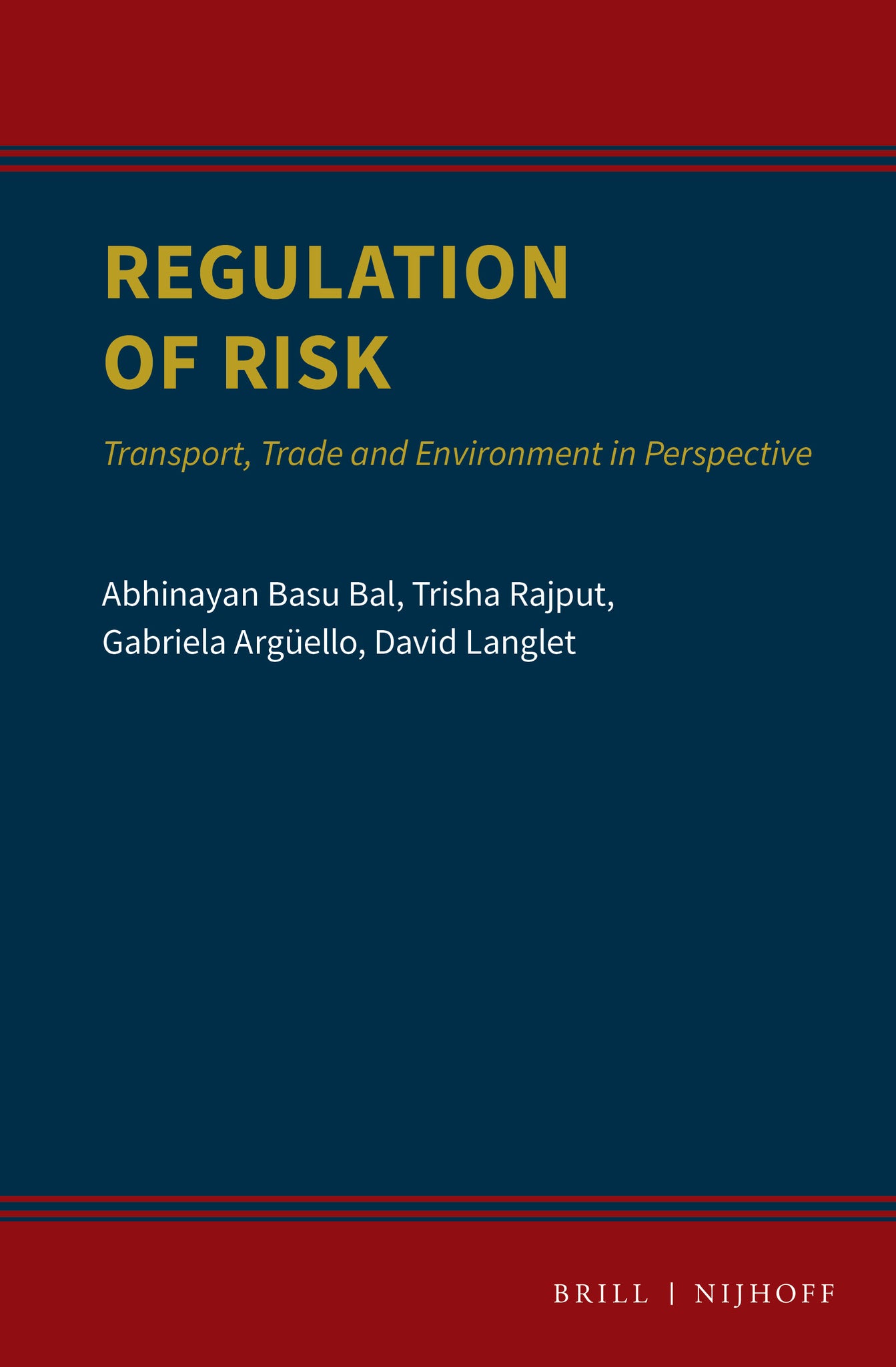 Cover image for Regulation of Risk ISBN 9789004518667