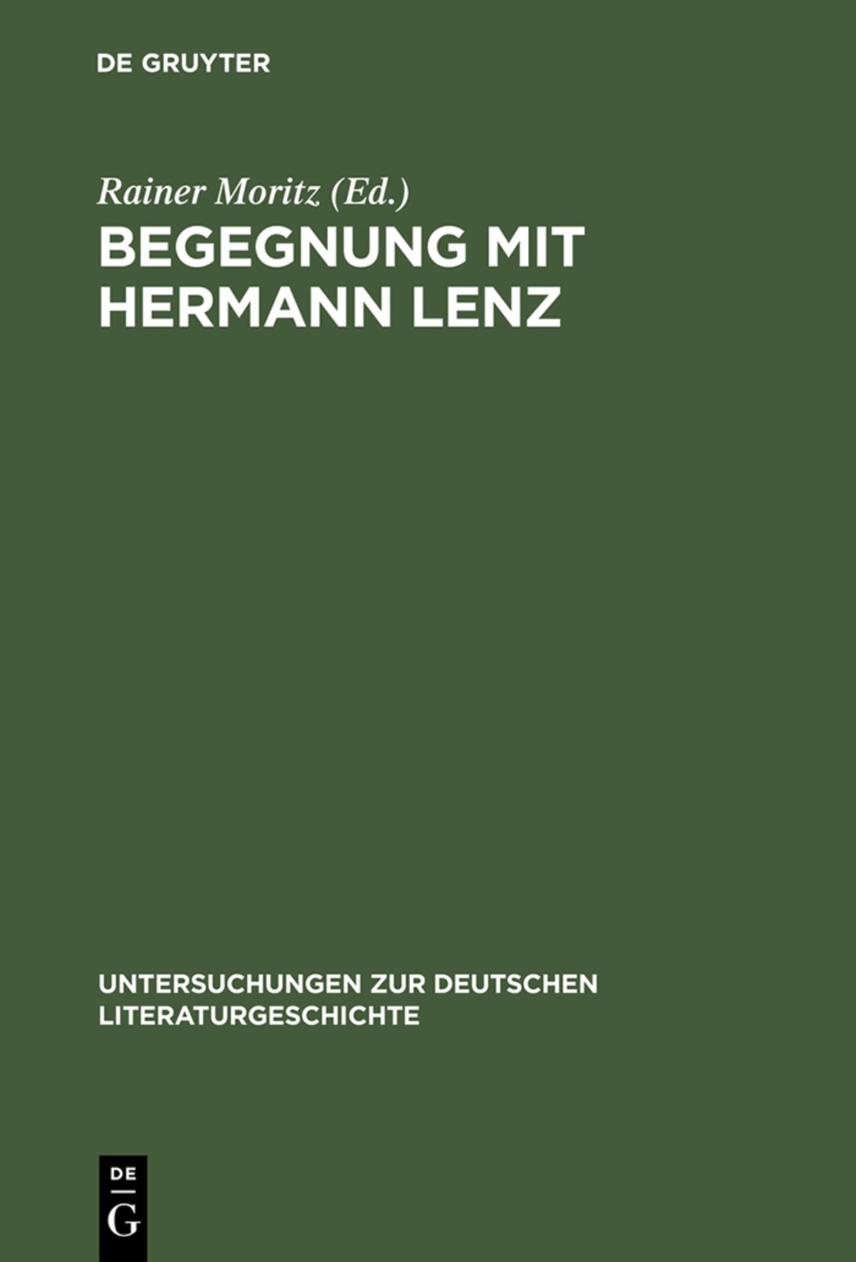 Begegnung mit Hermann Lenz
