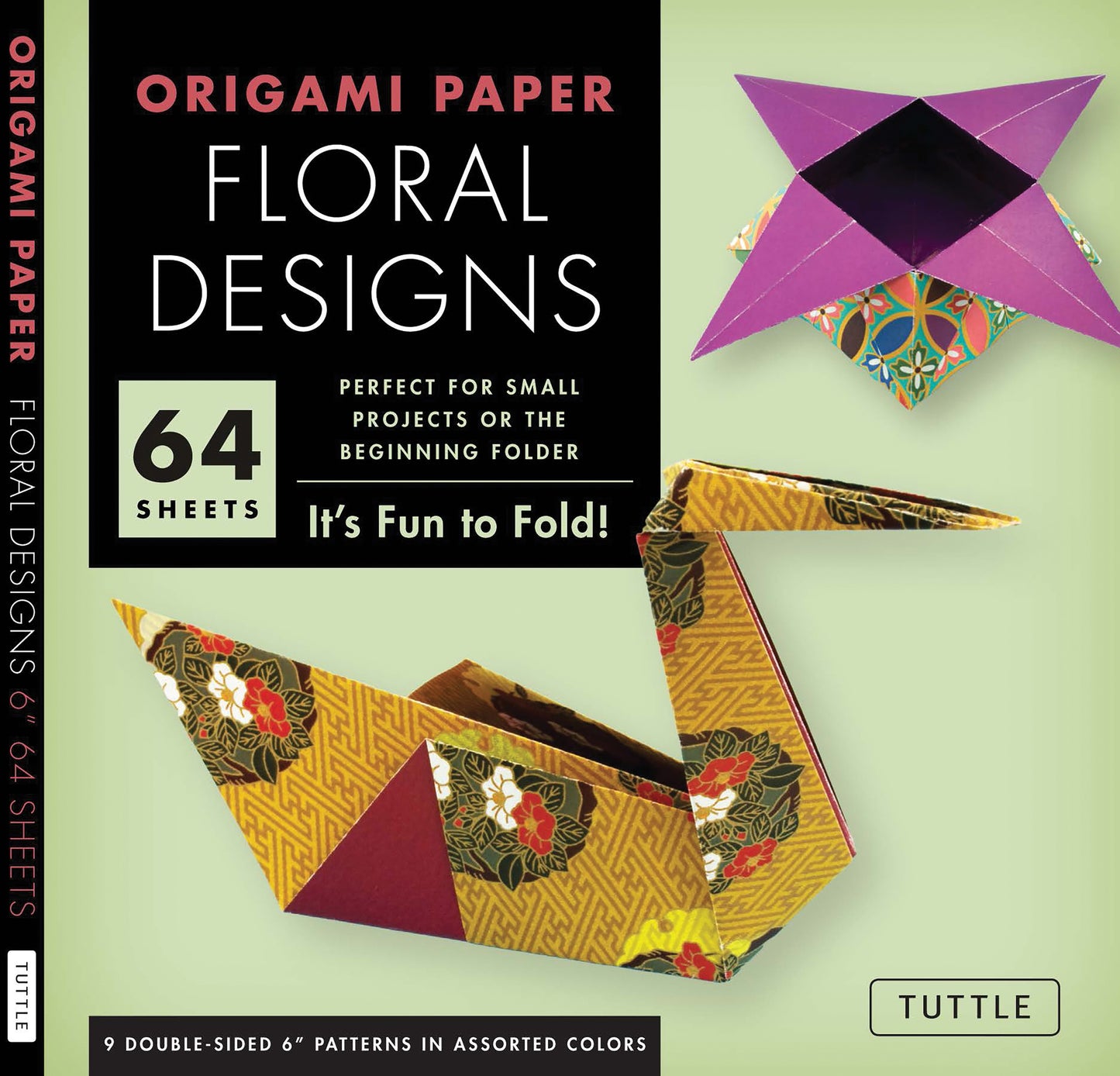 Origami Paper - Floral Designs - 6" - 60 Sheets