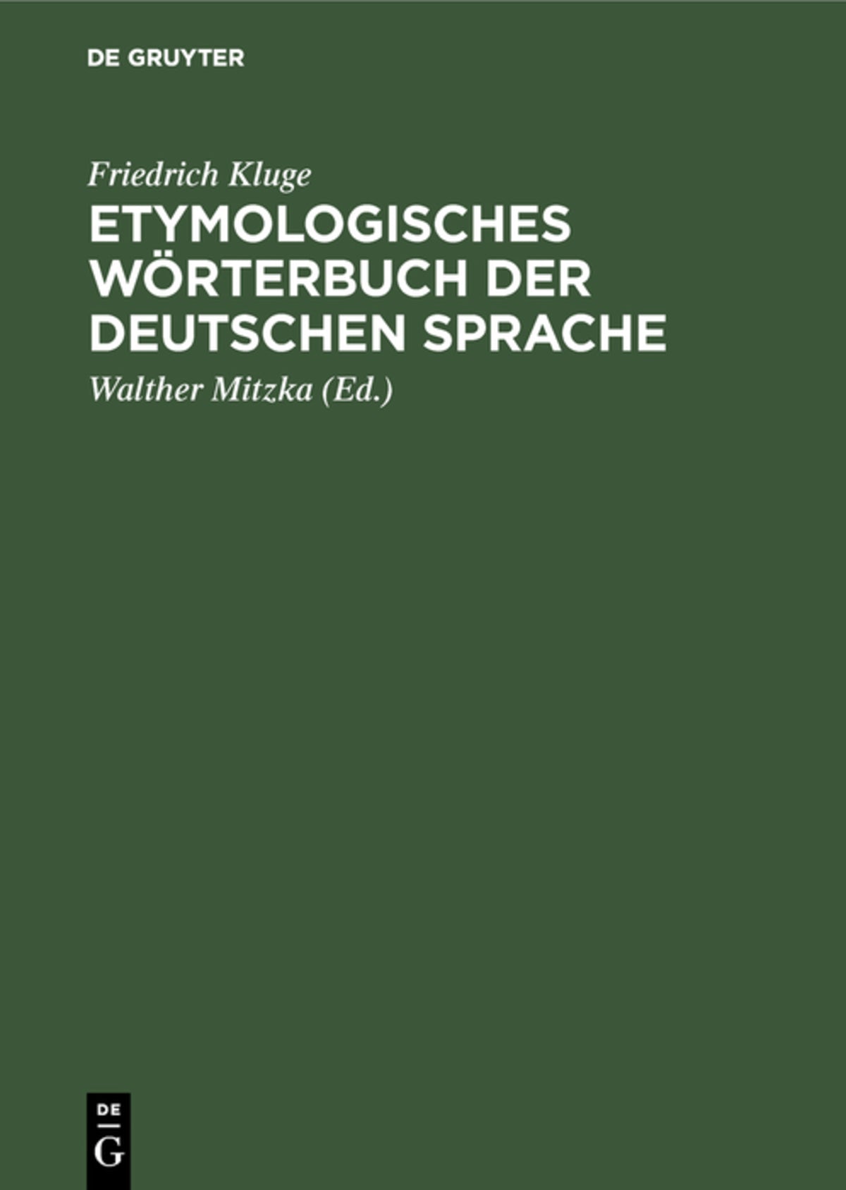 Cover image for Etymologisches Wörterbuch der deutschen Sprache ISBN 9783111310541