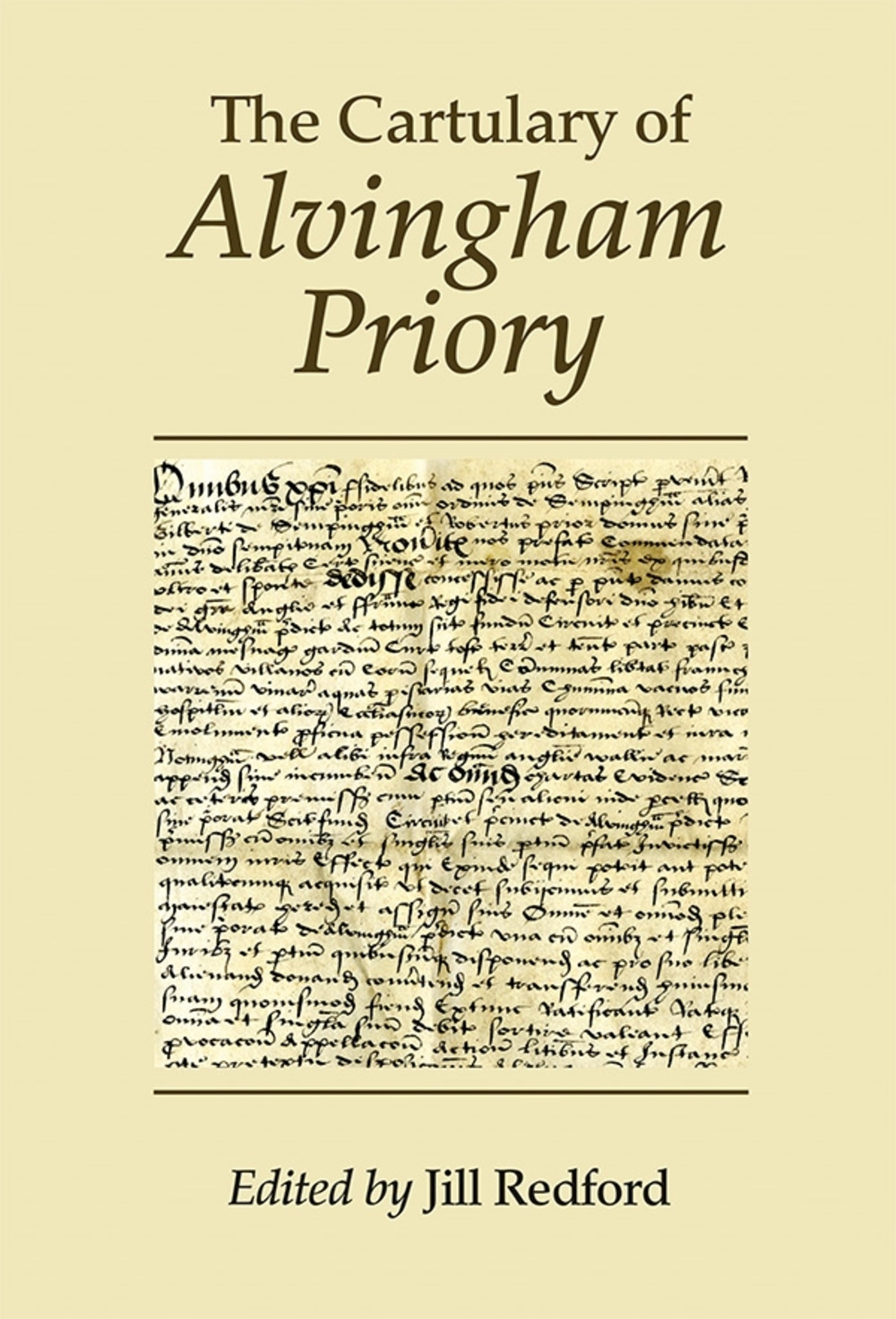 Cover image for The Cartulary of Alvingham Priory ISBN 9781910653043