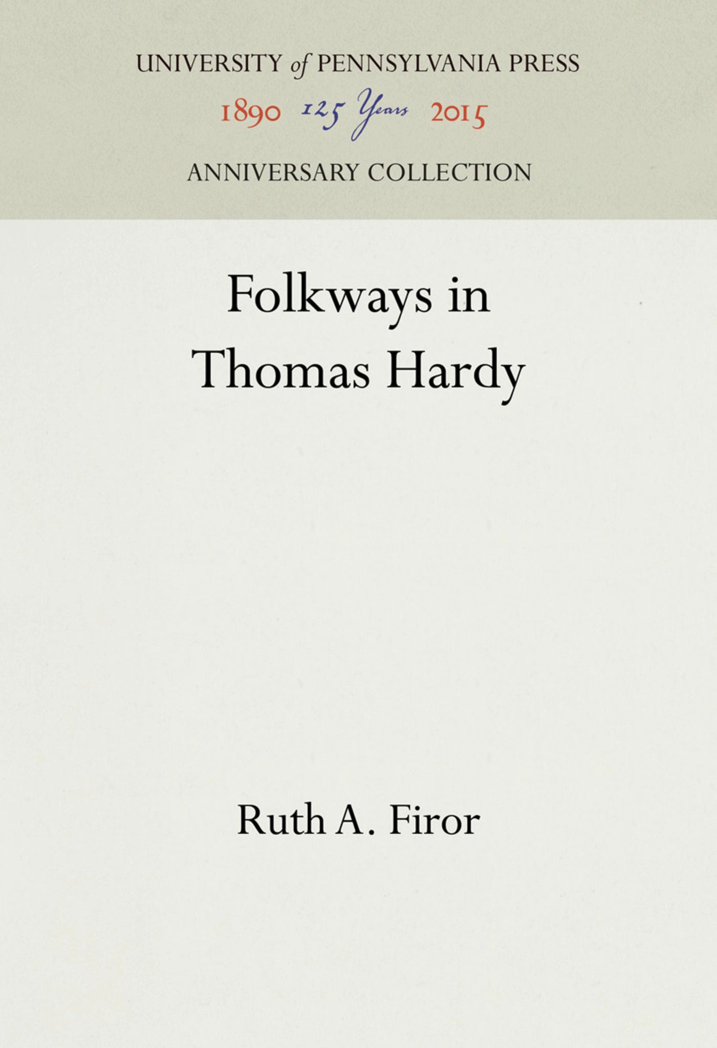Folkways in Thomas Hardy